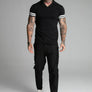 SikSilk - Black Tournament Revere Polo